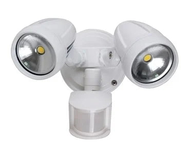 PHL4202 White 30W LED Twin Spotlight With Sensor – The Lighting Point