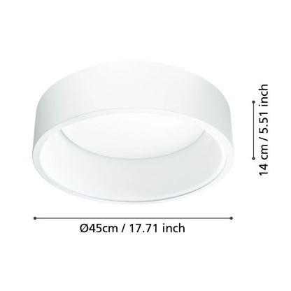 Eglo Lighting Marghera Oyster 25W Led White