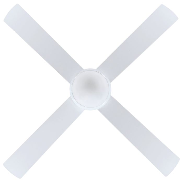 48" Stradbroke DC Ceiling Fan With Light- White Matt