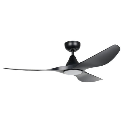 SURF 52 DC Ceiling Fan With LED Light- Black