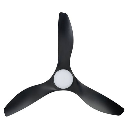 SURF 52 DC Ceiling Fan With LED Light- Black