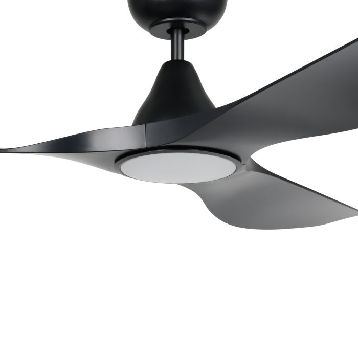 SURF 52 DC Ceiling Fan With LED Light- Black