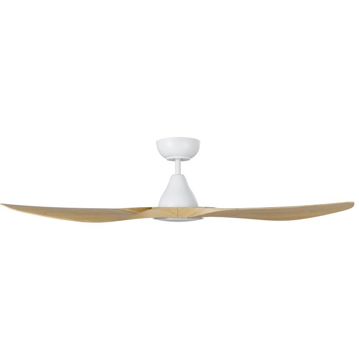 Surf 52 DC Ceiling Fan With LED Light-Oak/White