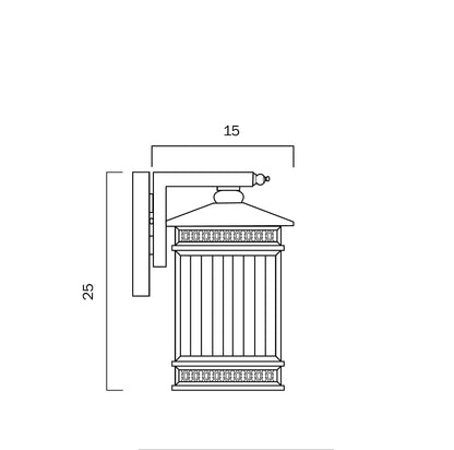 Telbix AVERA 15 EXTERIOR WALL LIGHT