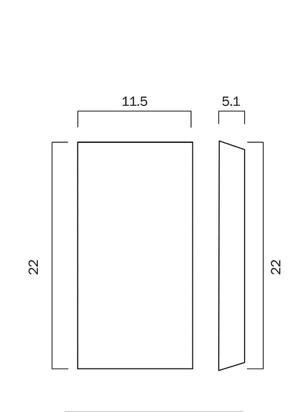 BLOC LED 2*4W UP-DOWN WALL LIGHT