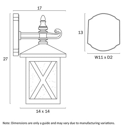 ELDON EXTERIOR WALL LIGHT(White)