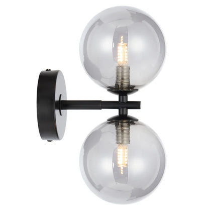 Felton 2 Light Wall Light Black(Smoke)