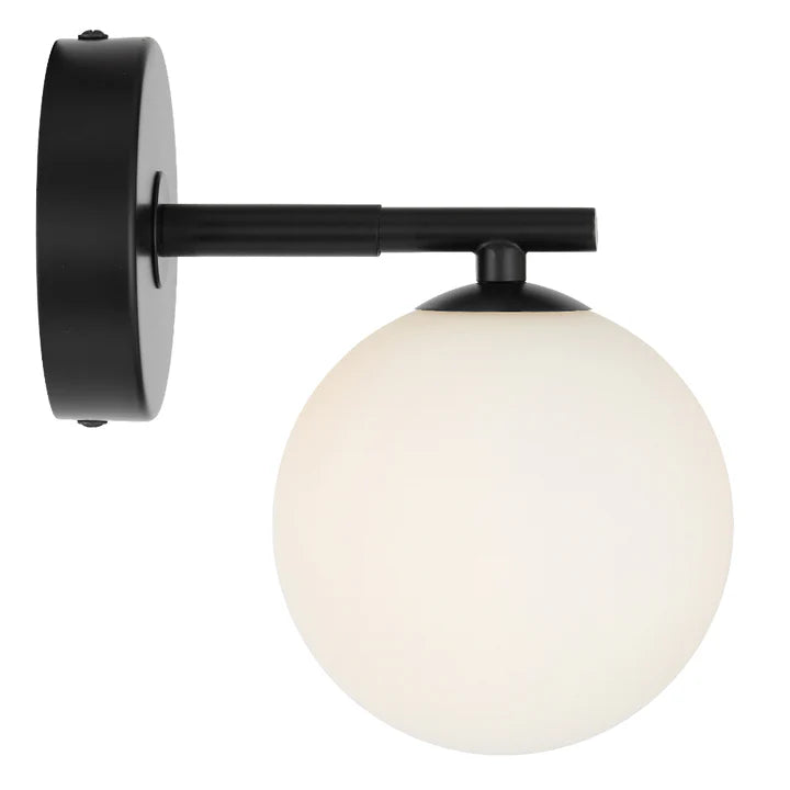 Felton 1 Light Wall Light Black(Opal Matt)