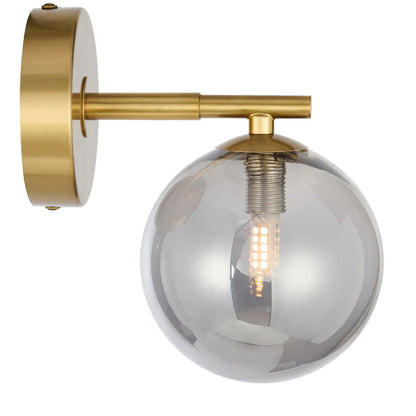 Felton 1 Light Wall Light Antique Gold(Smoke)