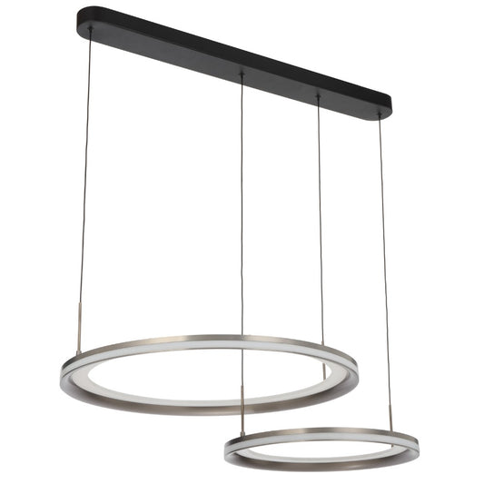 Fulcrum 2 Light Pendant Grey