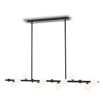 MORAN 14 LIGHTS PENDANT-Black Opal Matt