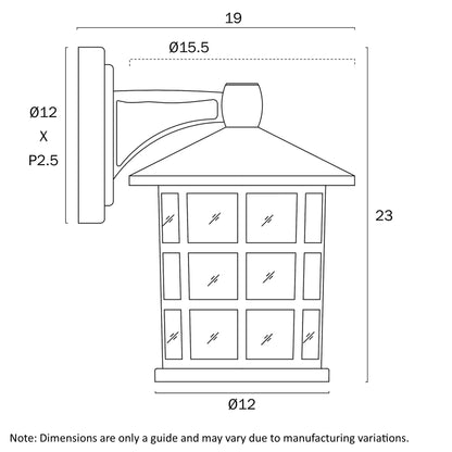 NADIRA EXTERIOR WALL LIGHT