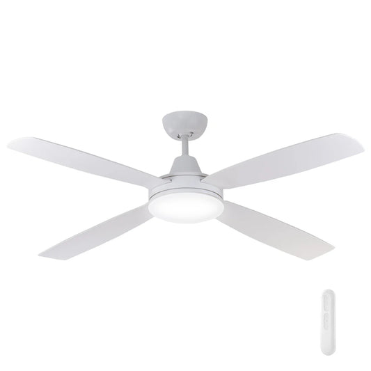 Nemoi 137cm DC Ceiling Fan with LED Light and Remote-White