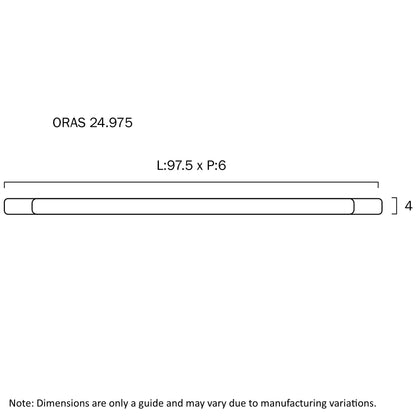 ORAS 24W WALL BRAKET IP44 97.5CM(Chrome)