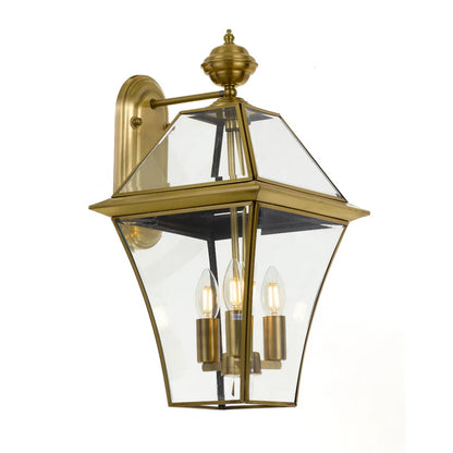 RYE 27 SOLID BRAS EXTERIOR WALL LIGHT(Brass)