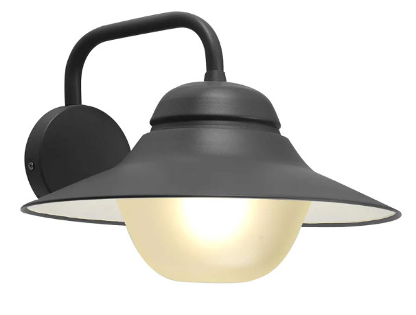 SPY: Exterior Matte Black with Frosted Diffuser Wall Lights IP44
