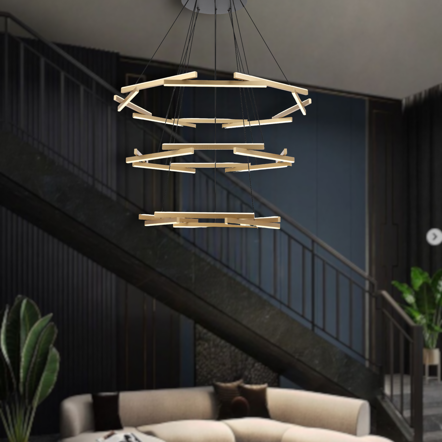 Tarpon 3 Tier Pendant Black