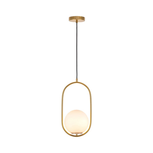 Ava 1Lt Brushed Brass Pendant Light