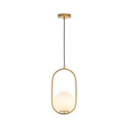 Ava 1Lt Brushed Brass Pendant Light