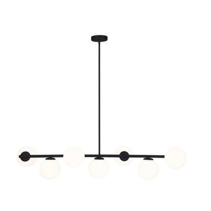 Preston 7Lt Black Light Pendant