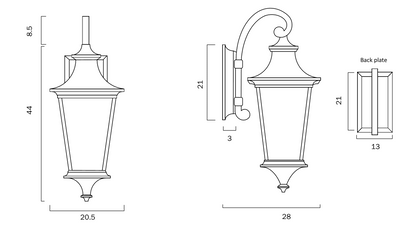 Telbix WESTIN EXTERIOR WALL LIGHT