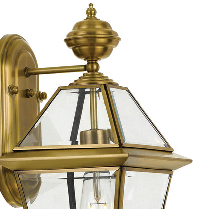 RYE 27 SOLID BRAS EXTERIOR WALL LIGHT(Brass)