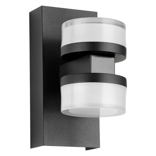 Romendo Metal LED Wall Light, 10W, CCT, Black