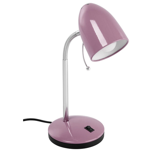 Lara Metal Adjustable Desk Lamp, Purple