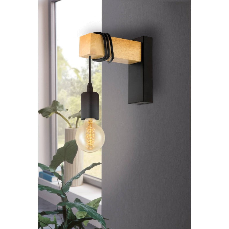 Townshend Timber Suspension Wall Light