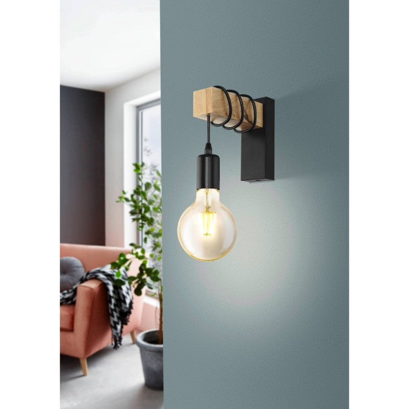 Townshend Timber Suspension Wall Light
