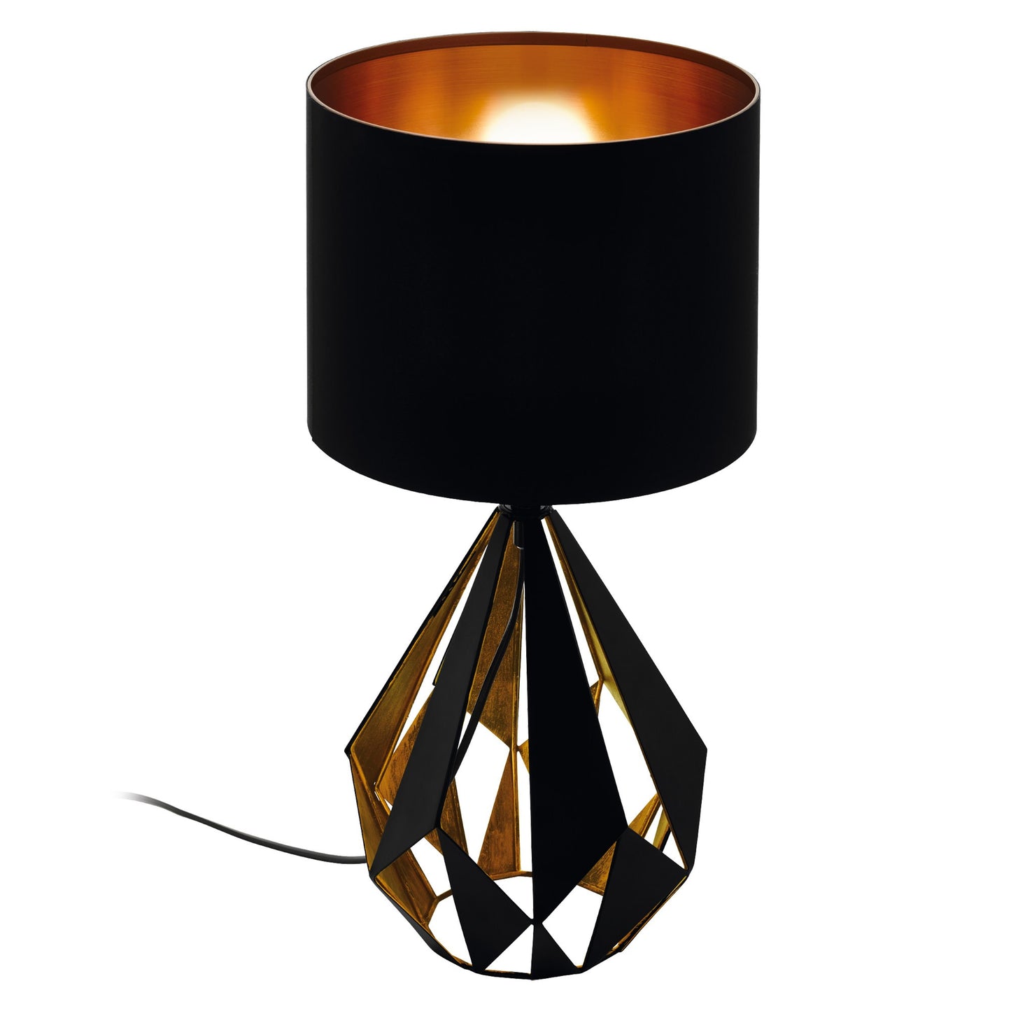 Carlton Metal Base Table Lamp, Black