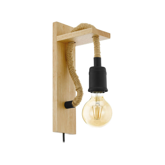 Rampside Timber & Rope Wall Light