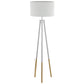 Bidford Wooden Tripod Floor Lamp, White