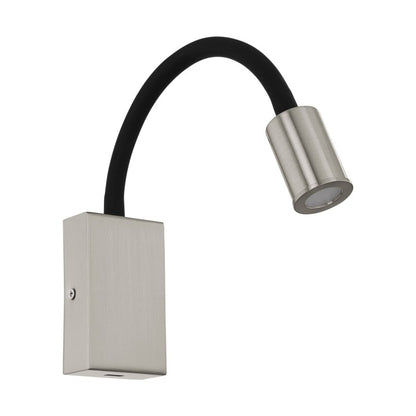 Tazzoli LED Reading Wall Light, Satin Nickel