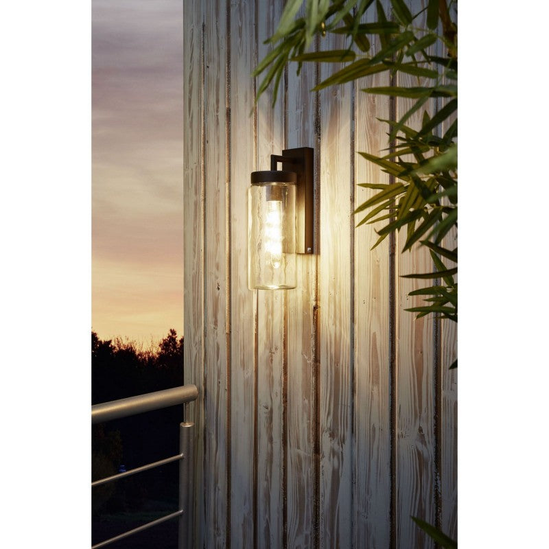 Bovolone IP44 Metal & Glass Indoor / Outdoor Wall Light