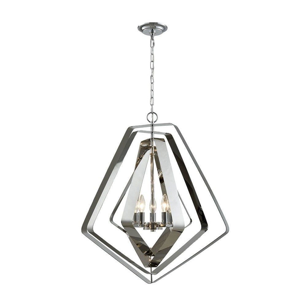 Orbita Metal Pentagon Pendant Light, Large