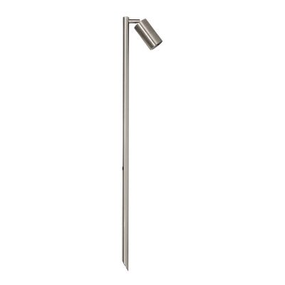 Roslin IP65 Exterior Single Adjustable Spike Garden Light, MR16, 100cm, Stainless Steel