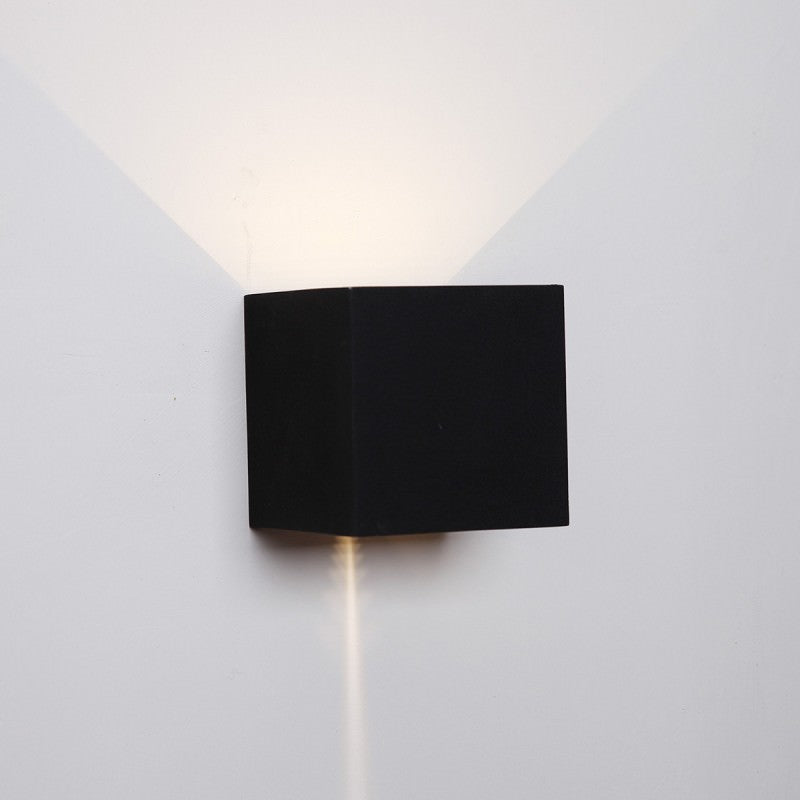 Toca IP54 Exteriror Up/Down LED Wall Light, Black